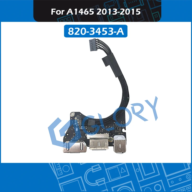 

A1465 USB DC разъем питания плата 820-3453-A для MacBook Air 11 "2013-2015 I/O Замена платы MD711 MJVM2