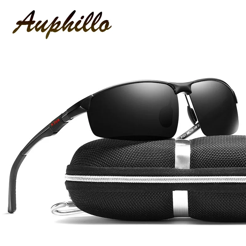 

Aluminum Magnesium Men Polarized Sunglasses Luxury Brand Designer Semi-Rimless Male Driving Glasses UV400 Gafas De Sol Hombre