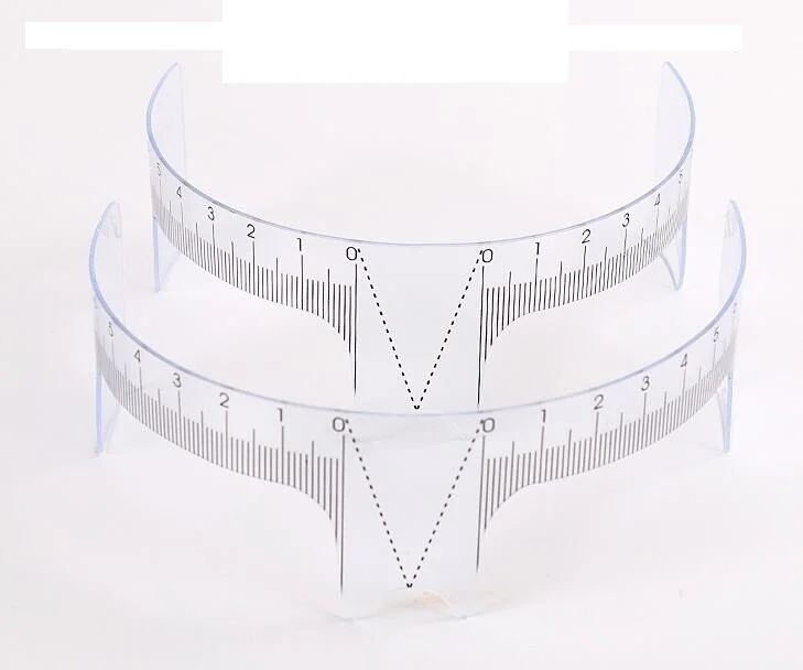 Мерная линейка трафарет для ухода за бровями инструмент измерения перманентного