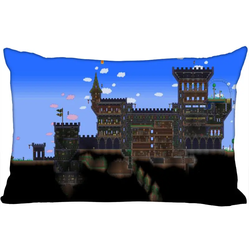 Pillow Case Пользовательские Terraria Новое поступление прямоугольные аниме Наволочки на молнии Пользовательские наволочки Свадебный Декоративный Рождественский подарок - Цвет: Pillow Case