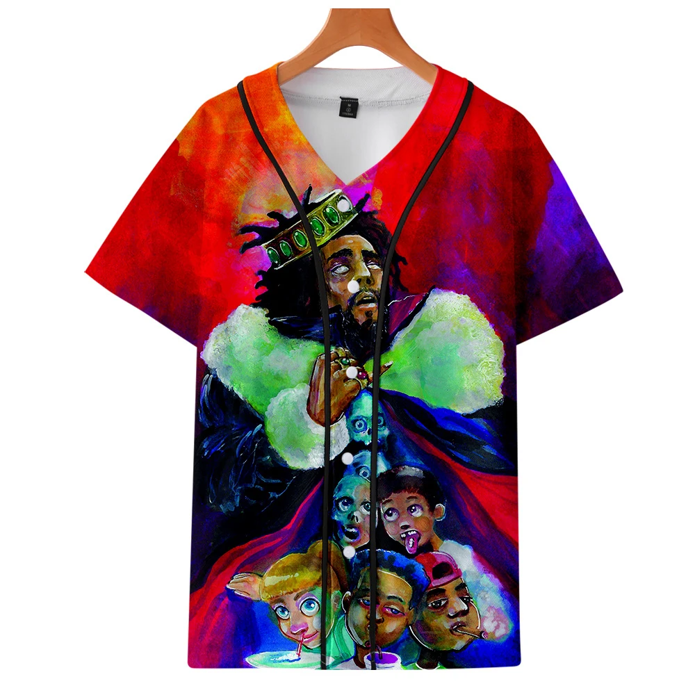 J.Cole New Album KOD 3D Printed Baseball T-shirts Women/Men Fashion Summer Short Sleeve Tshirts 2019 Hot Sale Streetwear T Shirt | Женская