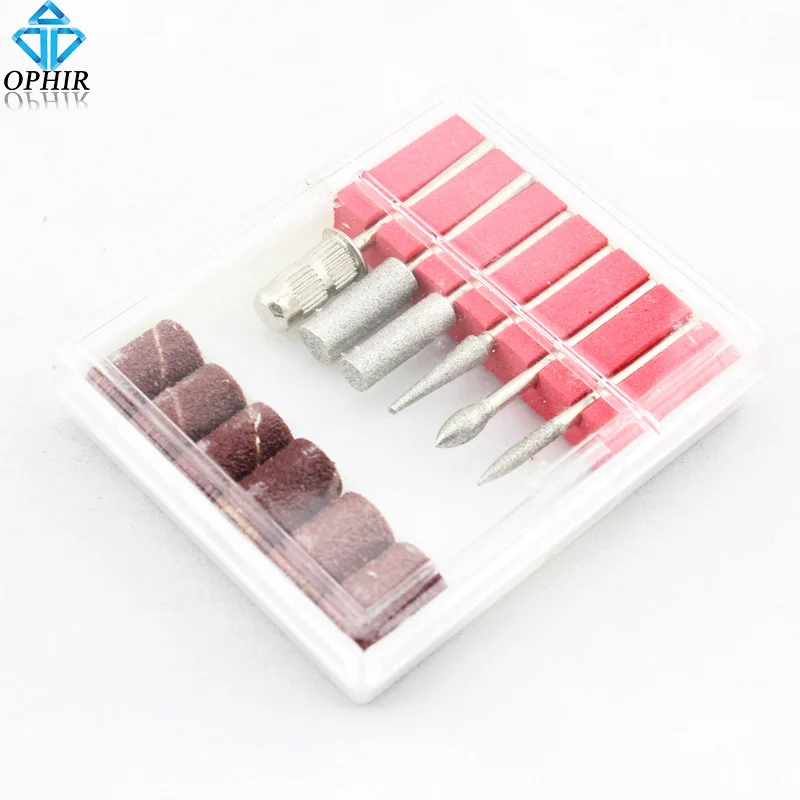 

OPHIR Electric Nail Drill Bits Nail Art File Sanding Bands Drill Bits Manicure Pedicure Tool Set Kit for Nail Remover_KD162