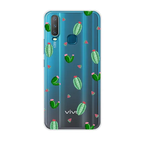 ДЛЯ VIVO Y12 чехол силиконовый чехол для телефона для VIVO Y15 задняя крышка прозрачный мягкий ТПУ для VIVO Y17 Y12 Y 12 15 VIVOY12 VIVOY15 17 чехол - Цвет: 24