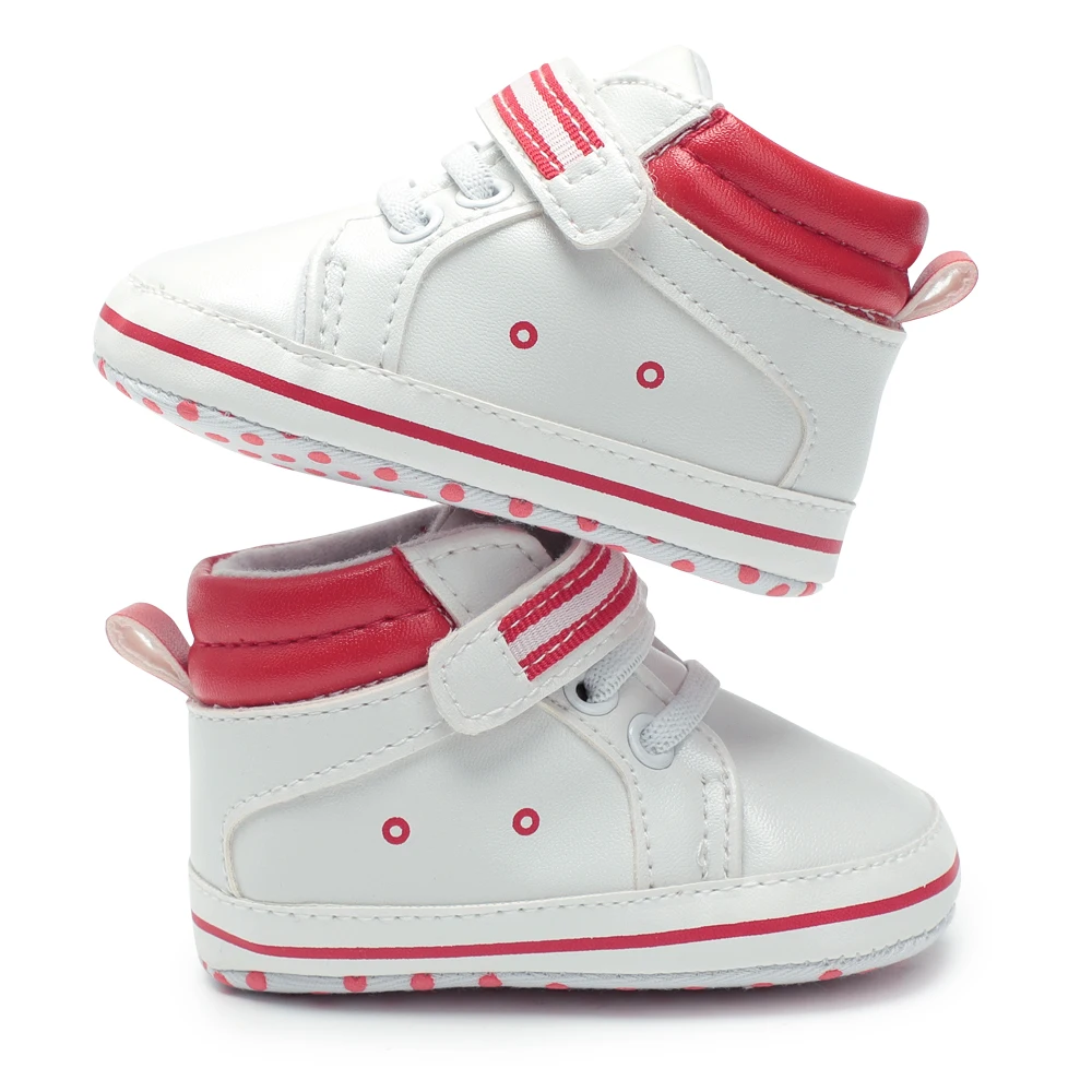 Прелестные парусиновые Кроссовки для новорожденных из искусственной кожи с