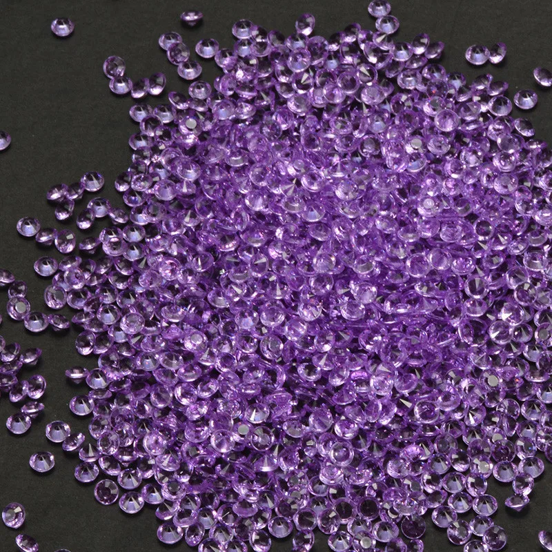 1000 шт. декоративные акриловые кристаллы с конфетти|clarity| |