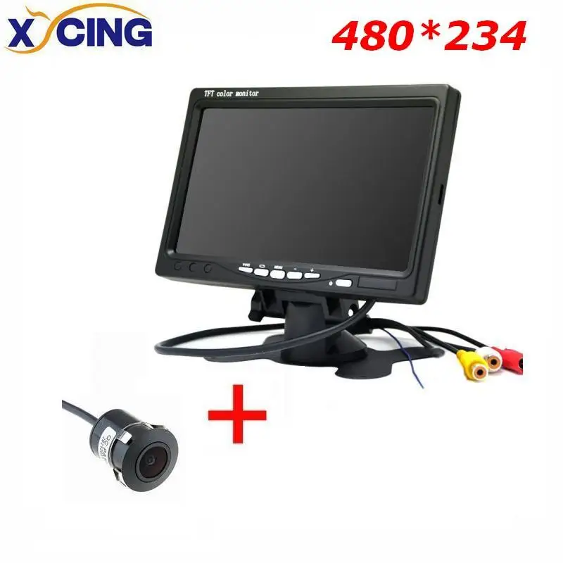 RVC093-480-E305 XYCING RVC093 наборы 7 дюймов TFT ЖК-дисплей Экран 480*234 Pixel 2 AV Вход автомобильный монитор+ Цвет задний вид автомобиля резервного копирования Камера - Цвет: RVC093-480-E305