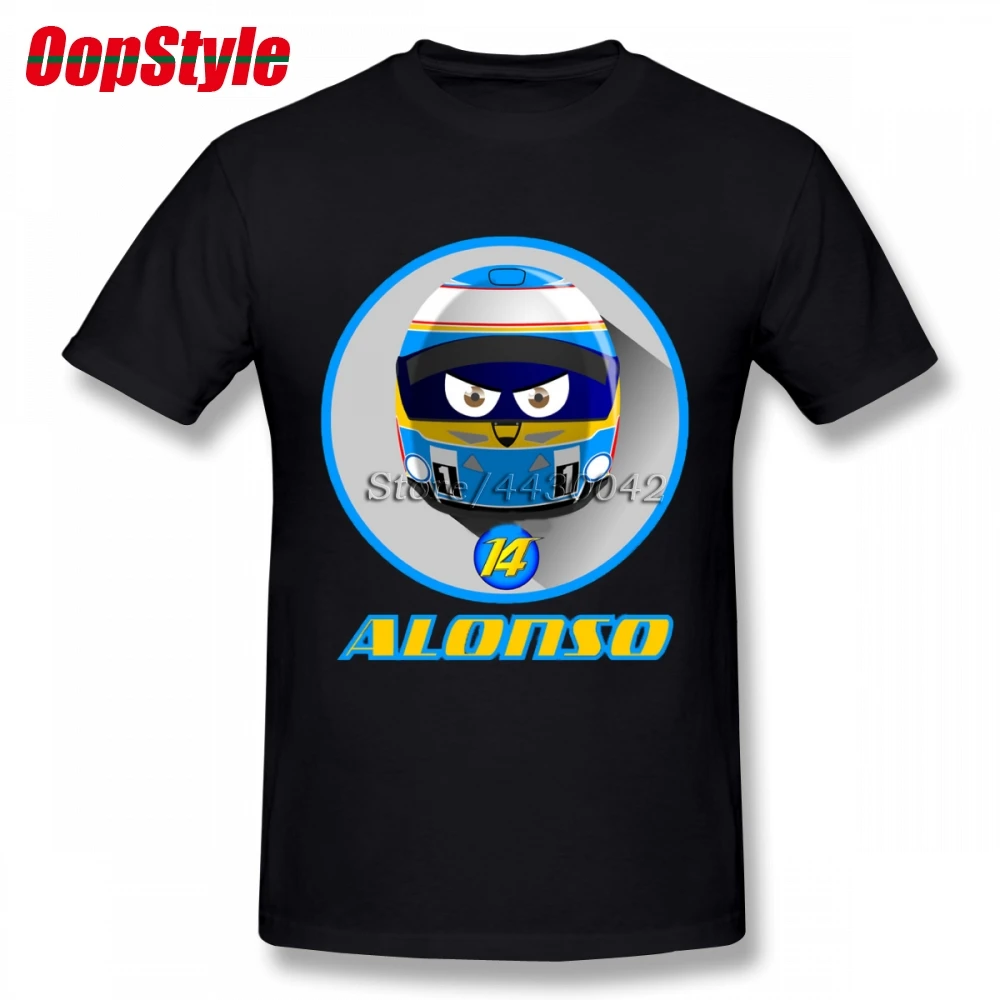 Мужская футболка с коротким рукавом Fernando Alonso 14 хлопковая Футболка большого