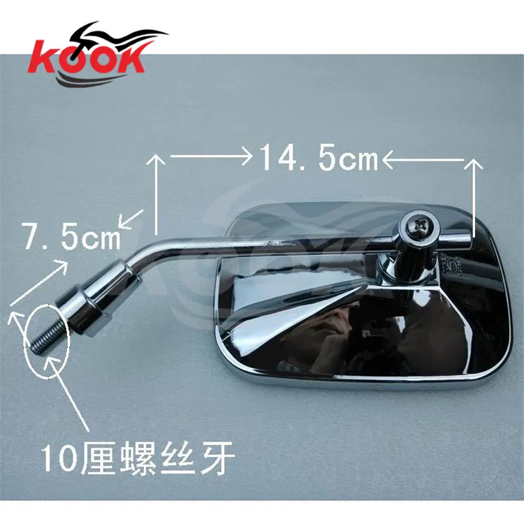 Универсальные мотоциклетные зеркала заднего вида 10 мм 8 мм|motorcycle mirror 10mm|motorcycle