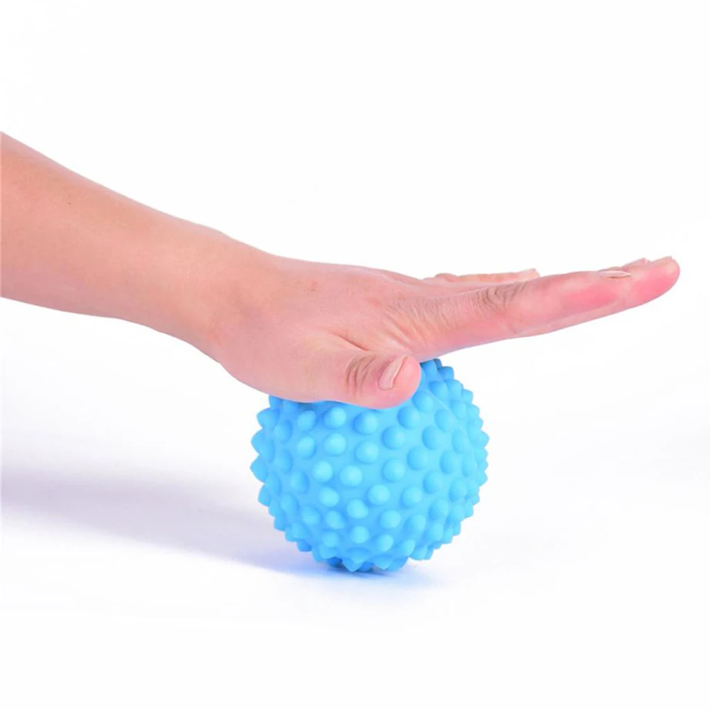 Массажный мяч 9 см с шипами ролик для снятия стресса подошвенного фасциита
