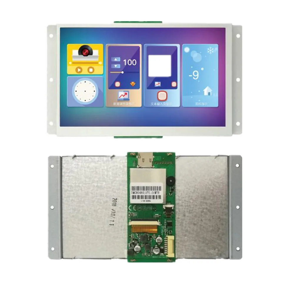 Dmg80480l070 _ 01wtr 7 дюймовый резистивный сенсорный экран с серийным экраном 800xRGBx480 16 M