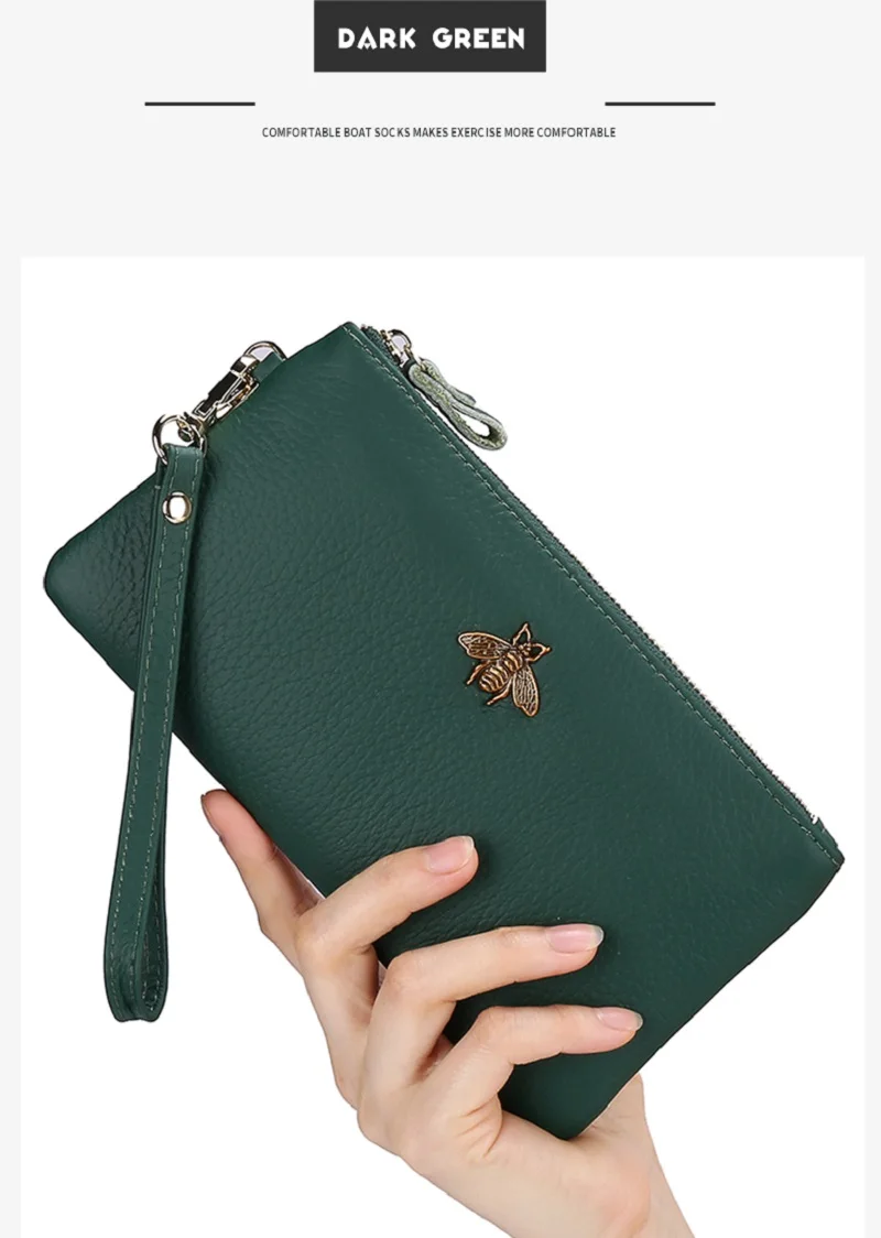 Кошелек женский брендовый дизайн Portefeuille Femme из натуральной кожи женский кошелек-клатч модные длинные клатчи Carteira Feminina
