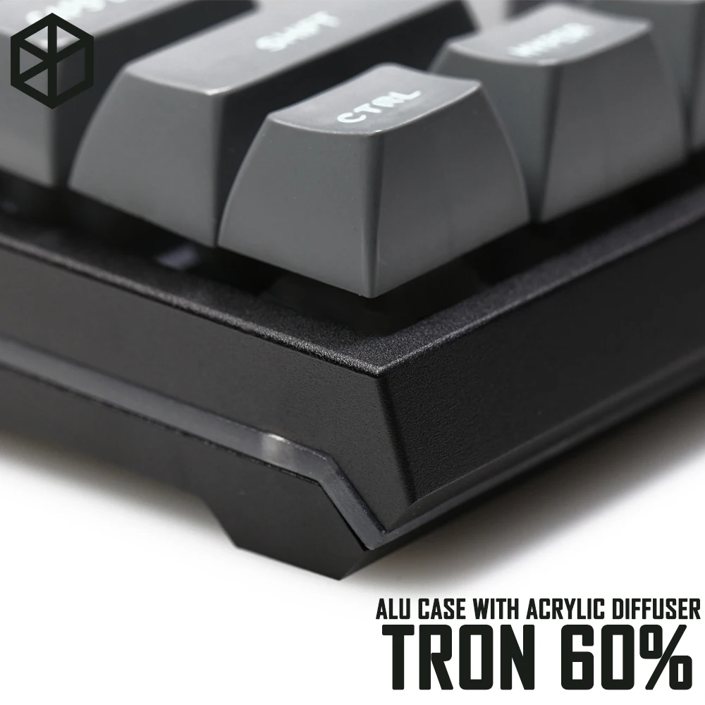 Чехол Tron из анодированного алюминия с прямоугольным углом 60% для механической