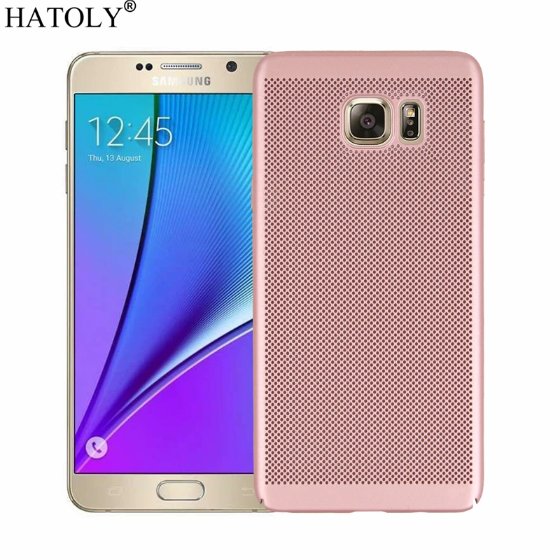 HATOLY Breathable Case for Samsung Galaxy Note 5 Heat dissipating Cases Cool Matte Plastic Hard PC Cover |