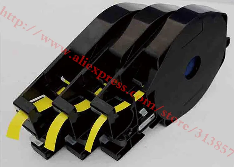 Маркер для кабеля ярлык лента кассета желтая электронной машины надписи MK2500/MK1500