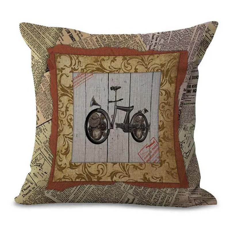 Наволочка из хлопка и льна в стиле ретро|cushion cover|decorative pillow coverspillows decorative covers |