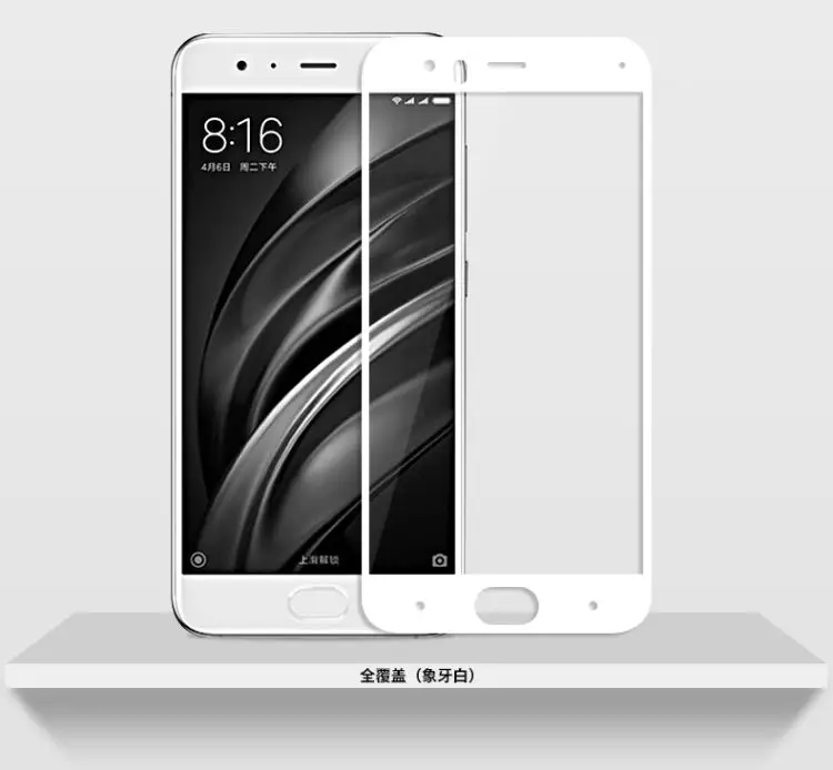 Полное закаленное стекло для Xiaomi Mi6 mi 6 M6 защита экрана на xiomi mi6 m6 GLAS Sklo полное