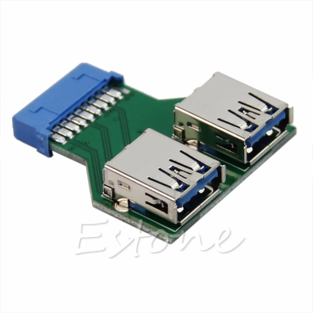 1 шт. новая горячая Внутренняя Материнская плата 2 порта USB 3 0 Женский до 20 Pin
