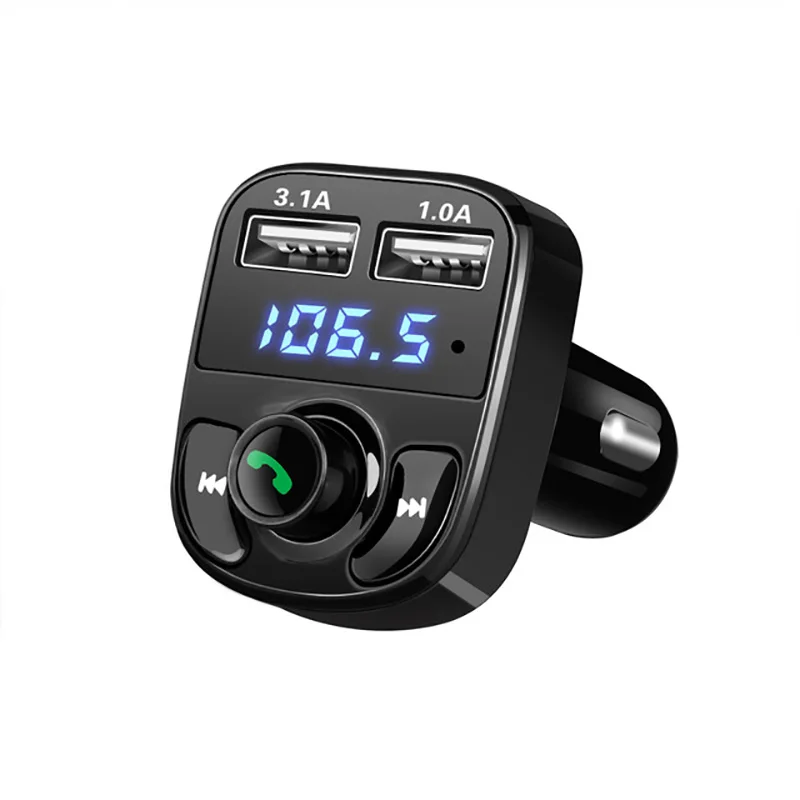 

Wireless FM Transmitter Auxiliary Modulator MP3 Player Car Kit Bluetooth Hands-free Car Audio 3.1A Fast Charge Dual USB Charger