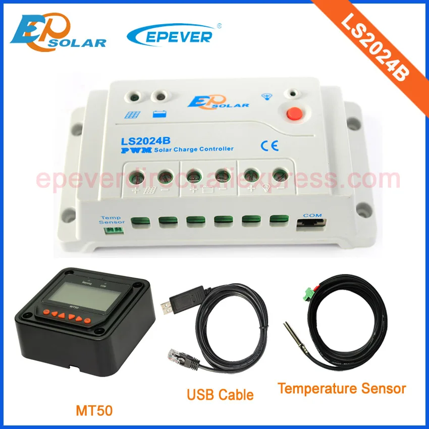 

USB + Температурный датчик, приборы для контроллеров LS2024B 20A 20amp, регулятор солнечной панели 12В 24В и MT50, пульт дистанционного управления
