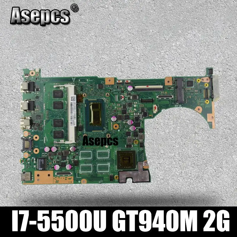 Asepcs с i7-5500 cpu 4 ГБ/RAM GT940M/2 ГБ Q551LB материнская плата для For Asus Q551L Q551LN ноутбука |