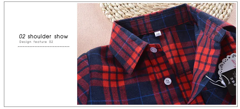 Hot Sale 100%Cotton Baby Boy Shirt Turn-down Collar Flannel Baby Blouse Tops Plaid Baby Shirts For 2-12 Years Old Kids Shirts
