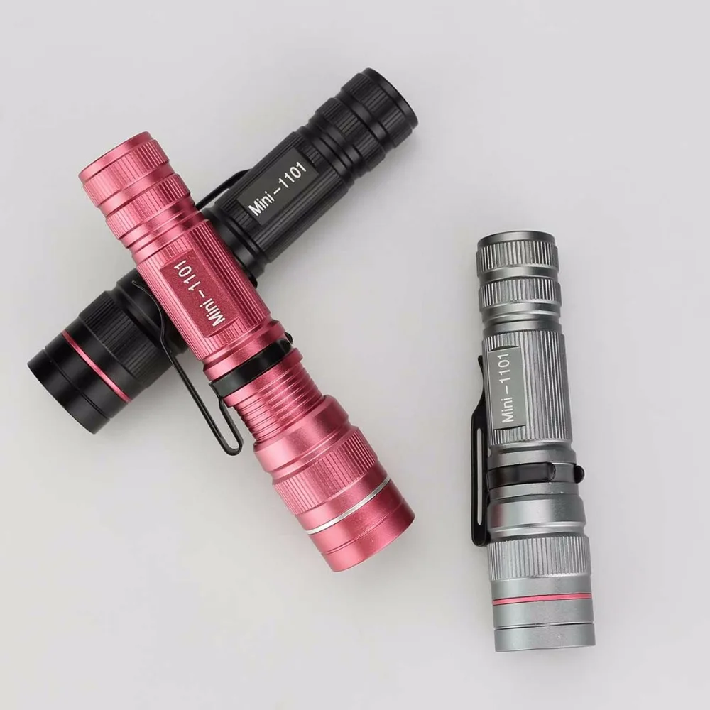 Портативный светодиодный фонарик с клипсой 3 режима освещения|light returns|flashlight