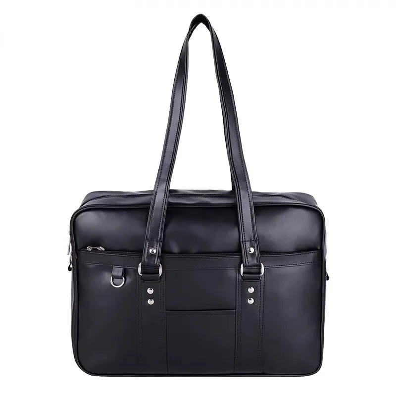 

High-Q Unisex Anime Japan Student PU Uniform Bag COS Lolita soft girl Commute Casual Handbags Shoulder Crossbody Bag