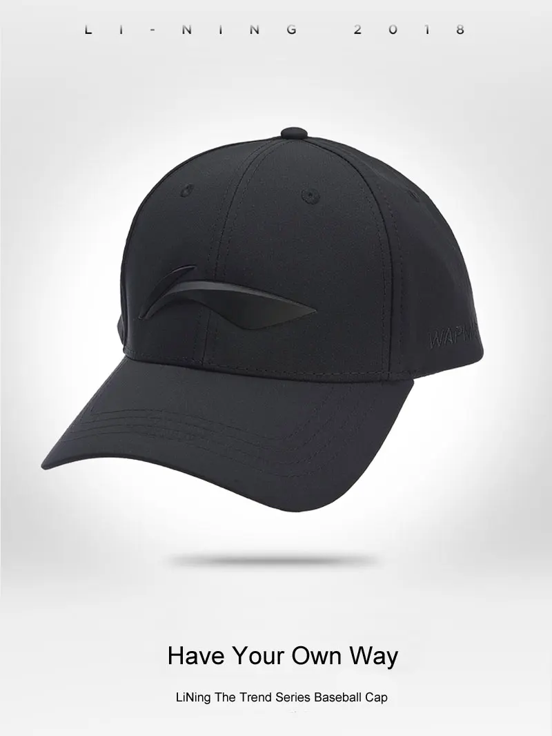 Li-Ning унисекс трендовая бейсболка 92% полиэстер 8% спандекс 56-60 см теплая подкладка удобные спортивные головные уборы, шапки AMYN148 PMQ084