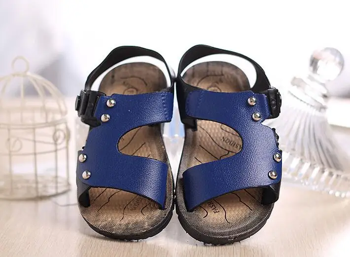 Сандалии для мальчиков Новинка 2018 корейские летние школьные сандалии детские