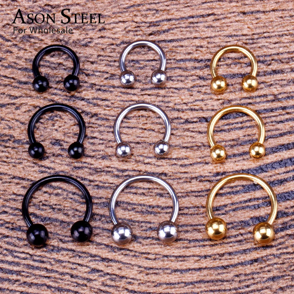 Набор из 9 шт./лот искусственная перегородка Медицинский Для Пирсинга Ушей серьги