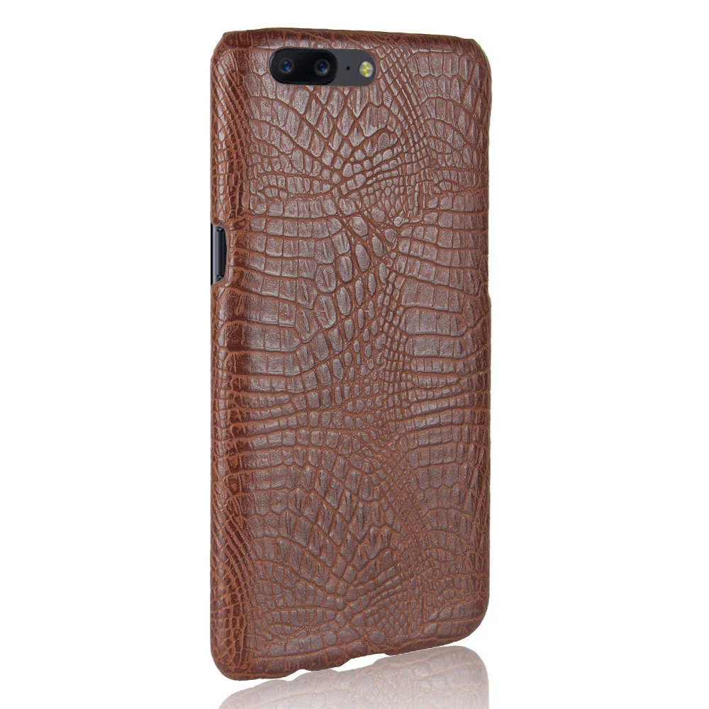 Oneplus 5 phone bag case oneplus Luxury Crocodile Skin PU Protective Case Cover one plus 1+5 5.5&quot |