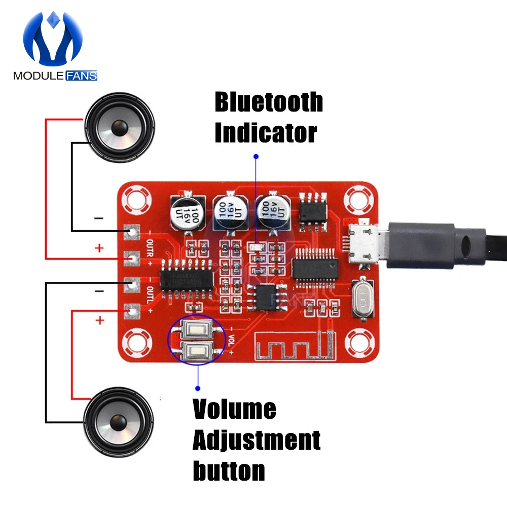 BLE Bluetooth декодер не допускающий потерь аудио приемник декодирующий модуль с 2X5W