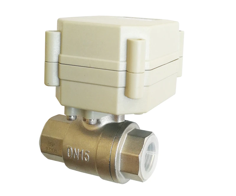 Цай вентилятор электрический шаровой кран 1/2 ''DC5V/12 V/24 V SS304 2/3/5 /7 провода электрические клапан воды 2 way BSP/ДНЯО с ручной донастройкой