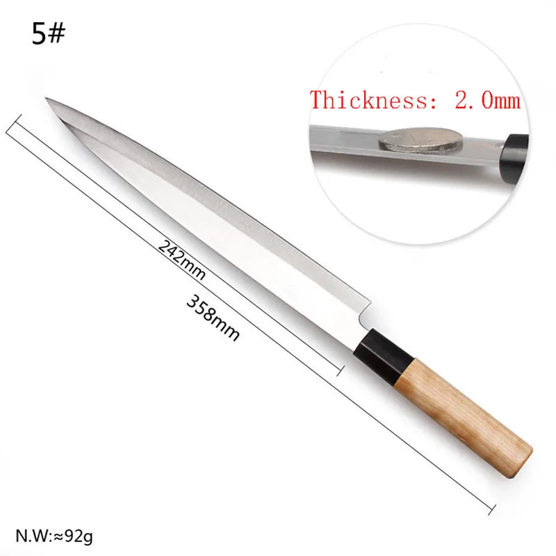 Sushi knife YILang кухонный нож из нержавеющей стали Sashimi нож для лосося шеф-повара сырой Филейный Нож для рыбы Sashayed кухонные ножи для подарка - Цвет: Sushi knife