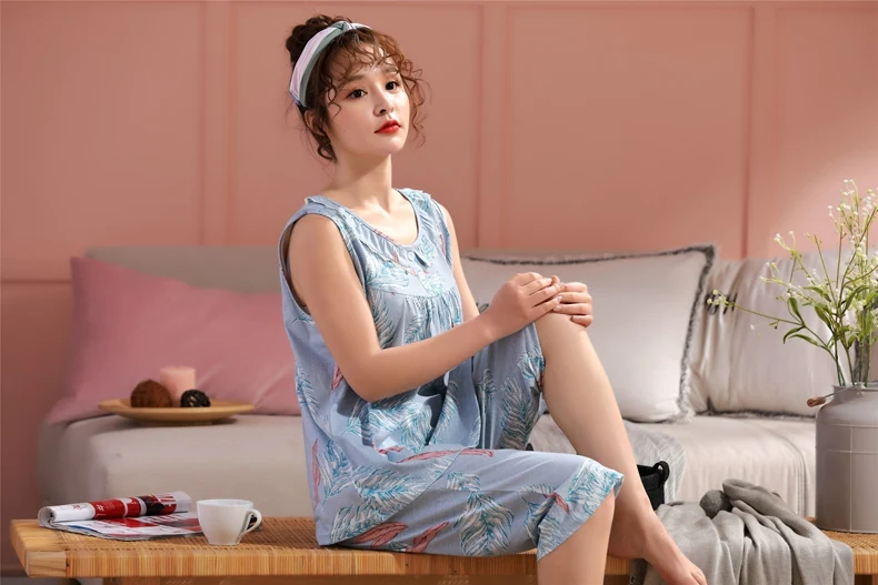 Хлопковая женская пижама летняя новая мода Loungewear Женская безрукавка более кнесс пижамы шорты плюс размер 4xl пижамы милые