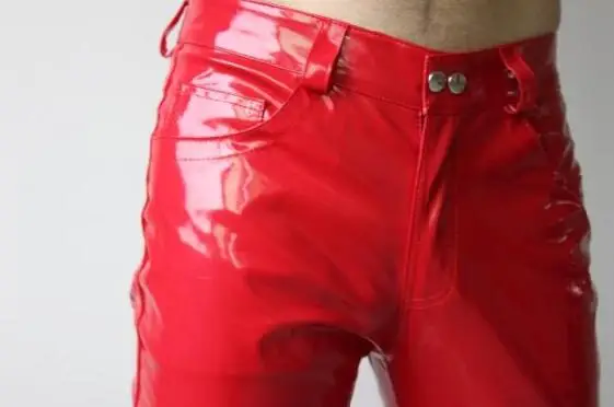 Мужские классические легкие брюки из ПУ кожи 29 39|fashion pants|leather pants fashionpants fashion |
