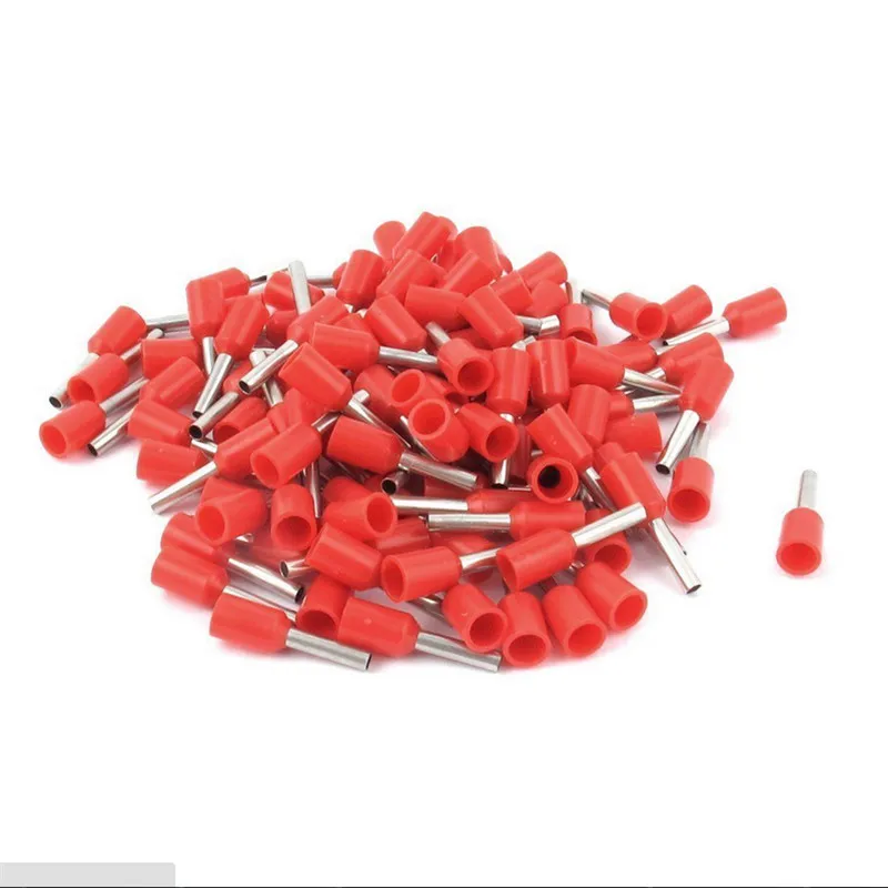 

200 шт 4 AWG 25mm2 Изолированный Шнур Конец клеммы провода наконечники E25-16