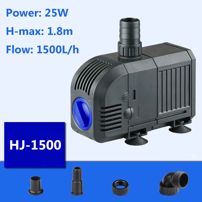 400GPH 1500л/ч 25 Вт регулируемый Погружной Водяной насос аквариумный фонтан