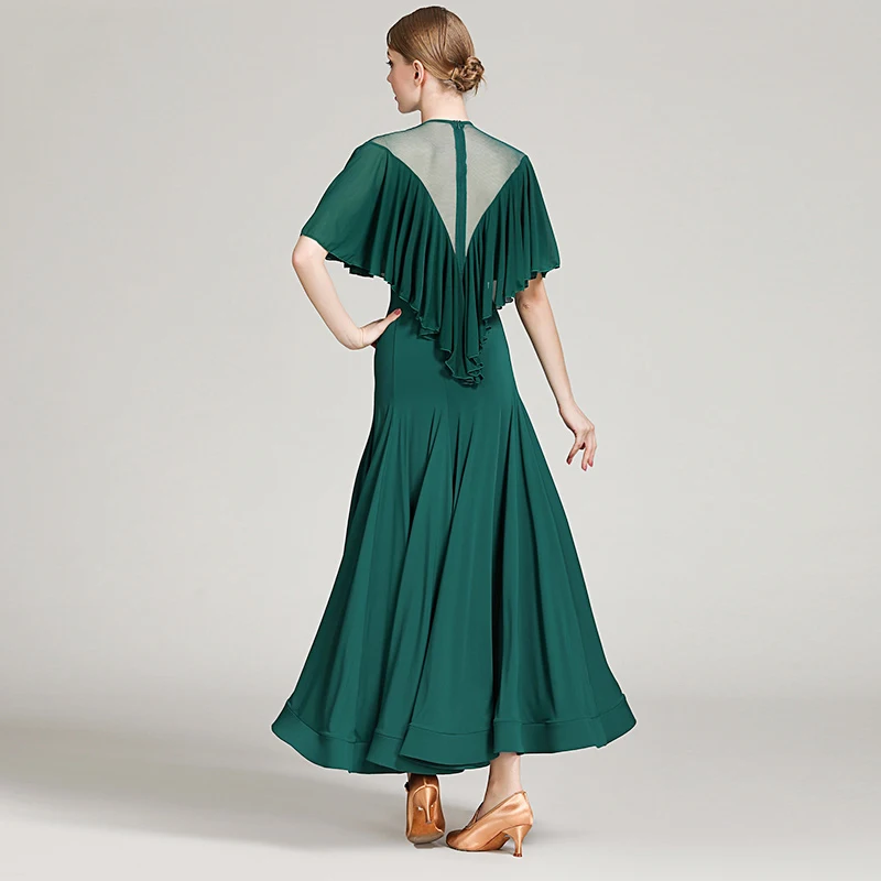 Стандартный бальный танец платье новый дизайн вальс Одежда для танцев Бальные