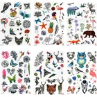 6 шт., водостойкие тату-наклейки в виде птиц