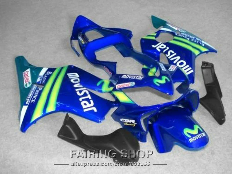 Лучший обтекатель комплект для Honda Обтекатели CBR 600F 4i 2003 2002 2001 (синий M) cbr600 f4i 01 02 03