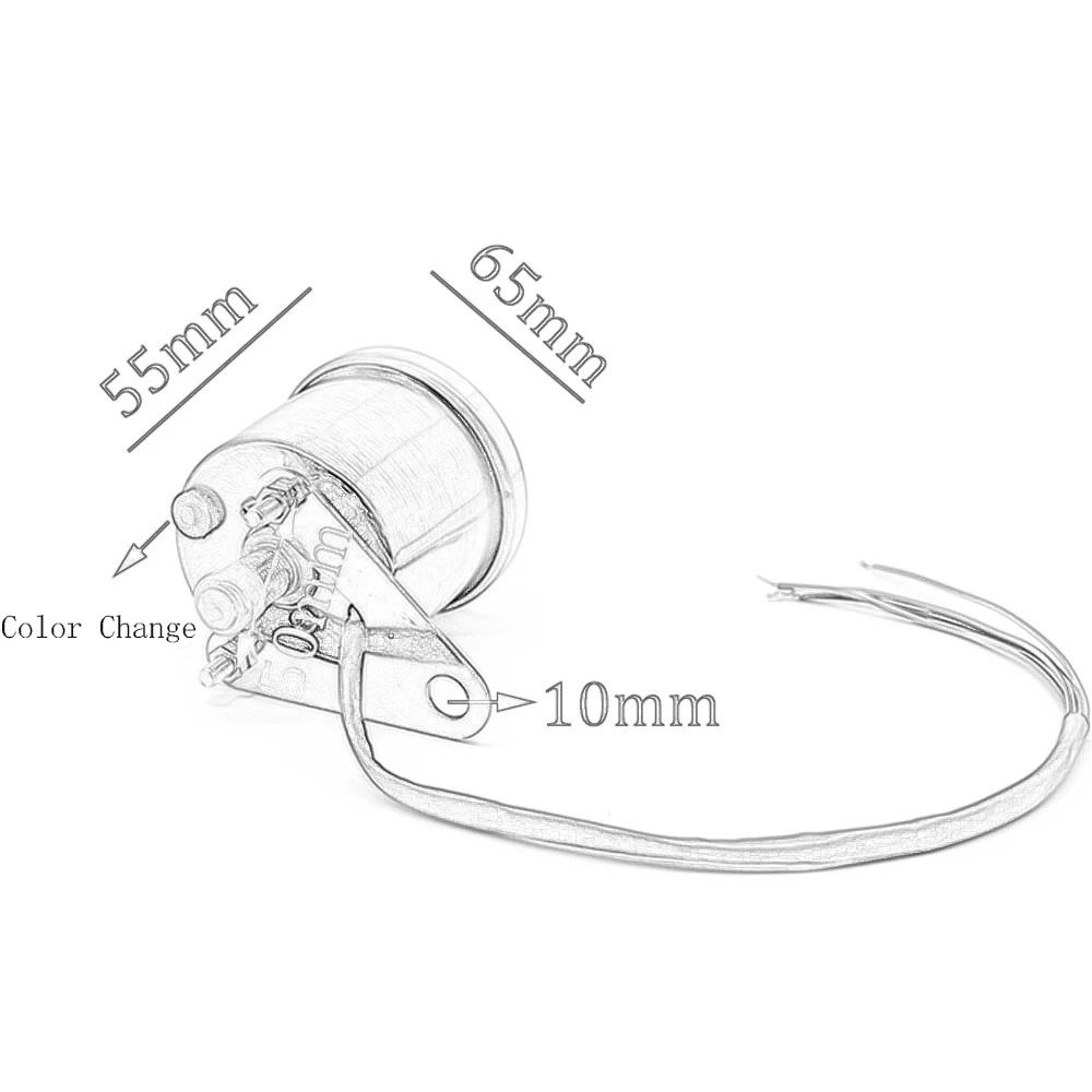 Мотоцикл ретро тахометр с ЖК-дисплеем спидометр датчик уровня топлива в сборе