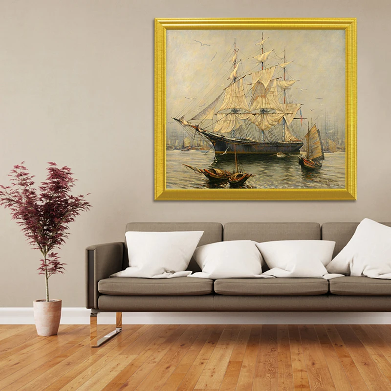 DUOYISHANG 5D DIY Алмазная вышивка крестиком корабль пейзаж полный квадратный алмаз