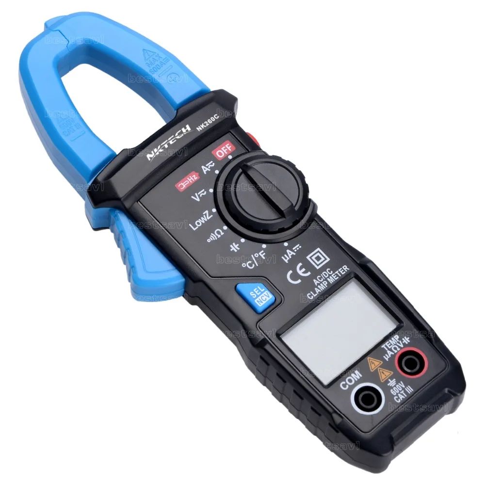 NKTECH NK260C VS ACM03 Plus цифровой клещи переменного/постоянного тока вольт A Freq cap Temp Res