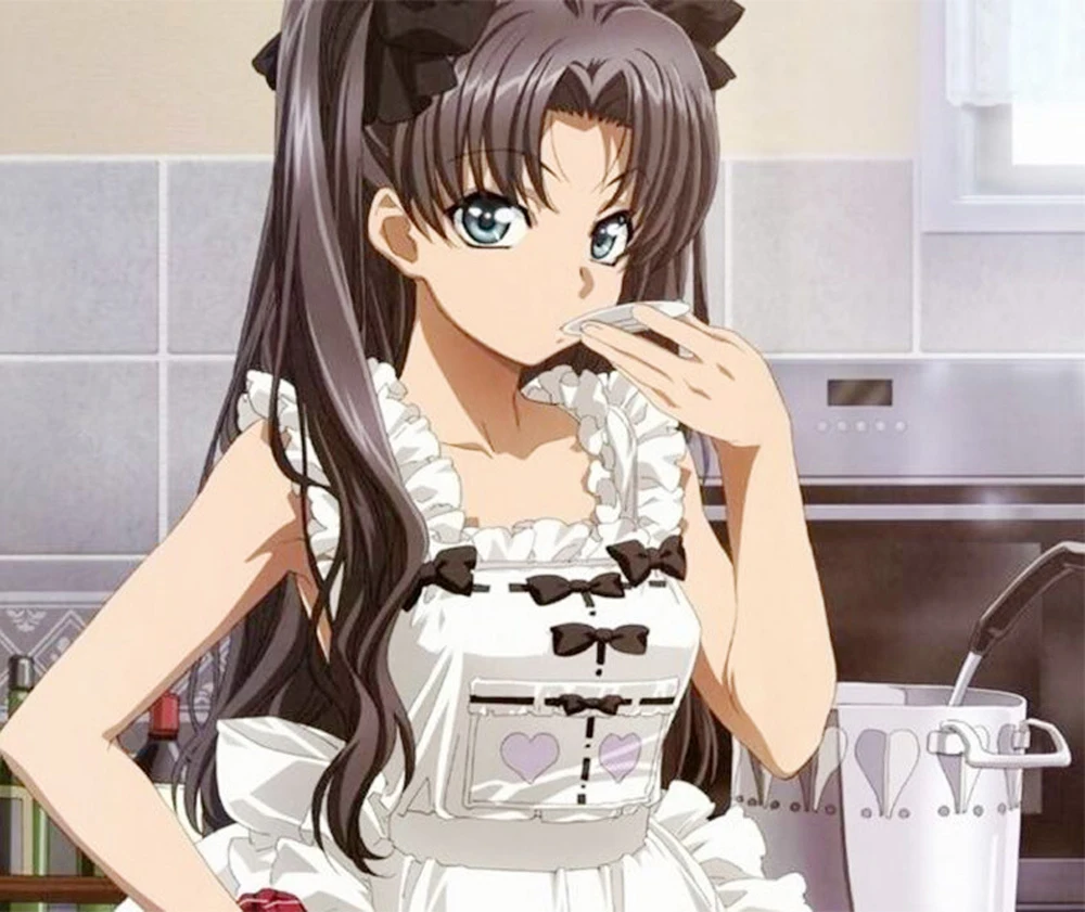 VEVEFHUANG Tohsaka Rin Косплей парик Fate Grand Order/Fate Stay Night волосы 60 см волнистые синтетические волосы аниме Fate Grand Order Косплей