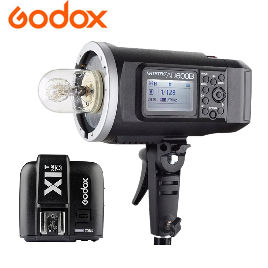 Godox AD600B TTL Bowens крепление 2 4G X СИСТЕМА 8700mAh Li Battery наружная вспышка + X1T C/N/S/F/O