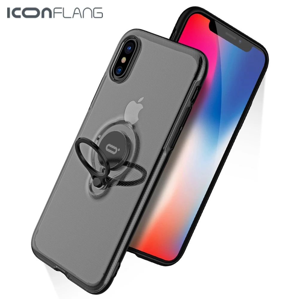 Чехол для телефона с магнитным кольцом iPhone X XS XR Max кронштейн вращением на 360