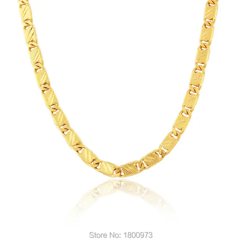 Adixyn 5 мм повседневные мужские и женские позолоченные цепочки ожерелье оптовая