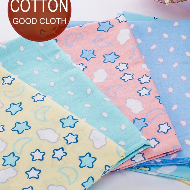 6 шт. хлопок Ткань ткань детские покрывала версия луна и звезды в Байюнь