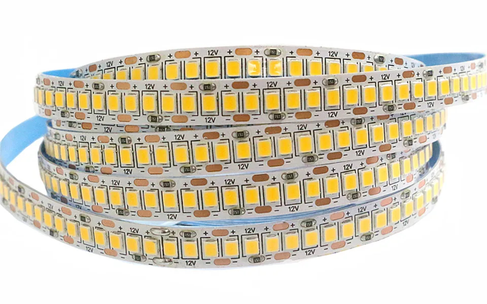 5 м Светодиодная лента-светильник 2835 SMD 240 светодиодный s/m 234 светодиодный s/M 24 в 12 В водонепроницаемый IP30 IP65 Гибкая теплая белая RGB Гибкая полоса Tamp